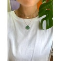 Jade stone necklace