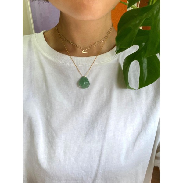Jade stone necklace