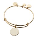 Gold-Tone Godmother Charm Bangle Bracelet
