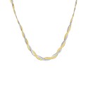 Two Tone Twisted Snake Chain Necklace