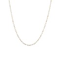 Simulated Imitation Pearl Crystal Ball Bead Chain Necklace