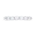 Cubic Zirconia Seven Stone Band in Sterling Silver