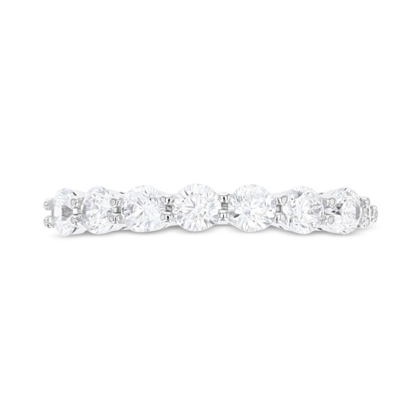 Cubic Zirconia Seven Stone Band in Sterling Silver