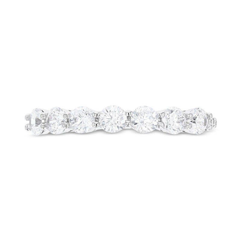 Cubic Zirconia Seven Stone Band in Sterling Silver