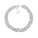 Silver-Tone Ball Chain Layered Collar Necklace, 16 Silver-Tone Ball Chain Layered Collar Necklace, 16