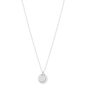 Silver Plated Brass Pendant Necklace with Extender