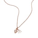 14k Rose Gold Charm Statement Necklace, 15