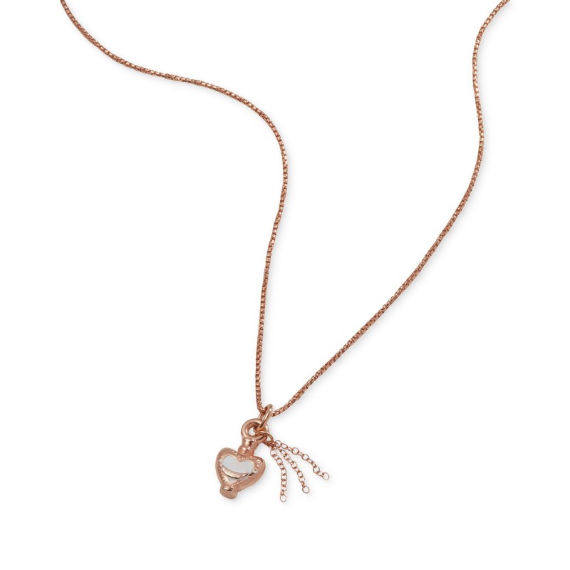 14k Rose Gold Charm Statement Necklace, 15