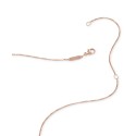 14k Rose Gold Charm Statement Necklace, 15