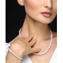 3-Pc. Set Cultured Freshwater Pearl (6-7mm) Bracelet, Necklace & Stud Earrings