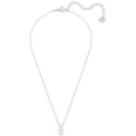Silver-Tone Triple-Crystal Pendant Necklace, 14-4/5