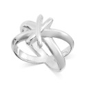 Silver-Tone Knot Ring