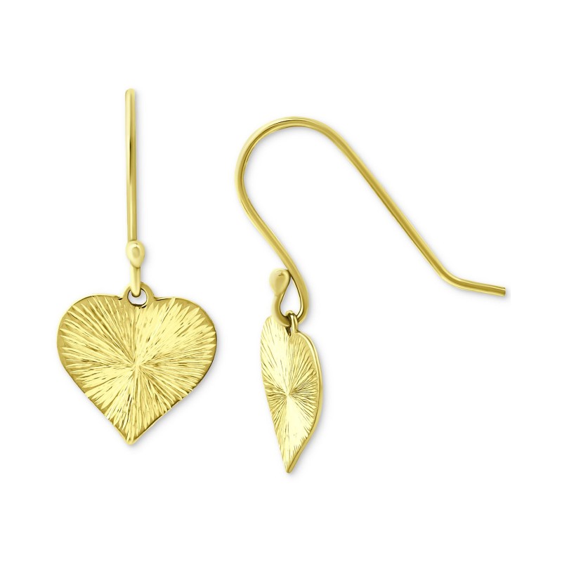 Radiant Heart Drop Earrings