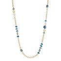 Gold-Tone Mixed Bead Station Strand Necklace, 42