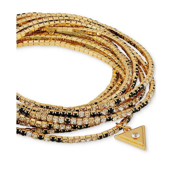 Gold-Tone 10-Pc. Set Rhinestone Stretch Bracelets