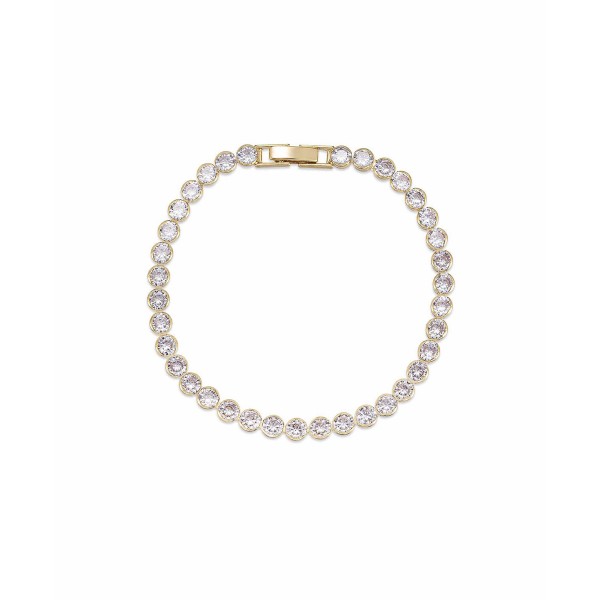 Cubic Zirconia Chain 18K Gold Plated Tennis Bracelet