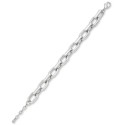 Silver-Tone Chain Link Bracelet, 7