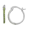 Crystal Small Hoop Earrings, 0.59