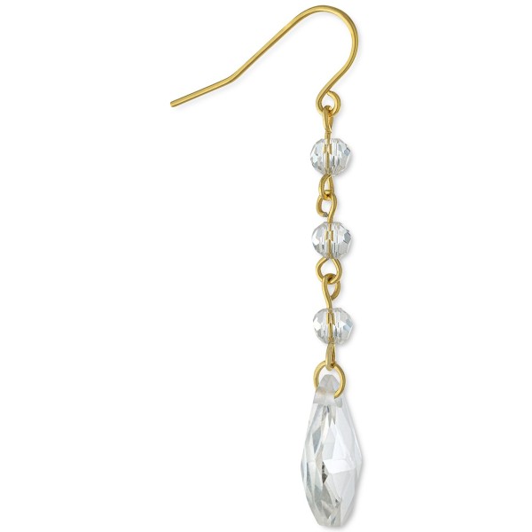 Faceted Crystal Drop Earrings