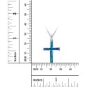 Blue Opal Cross 18