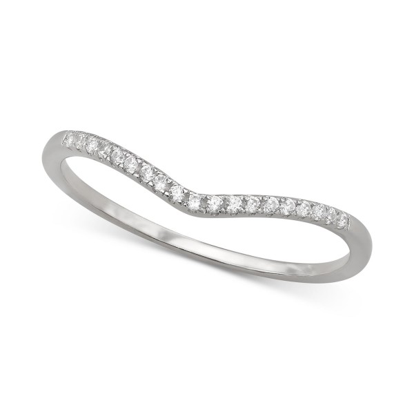Cubic Zirconia Pavé V Ring
