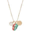 Gold-Tone Mixed Color Multi-Charm Pendant Necklace, 15-1/2 Gold-Tone Mixed Color Multi-Charm Pendant Necklace, 15-1/2