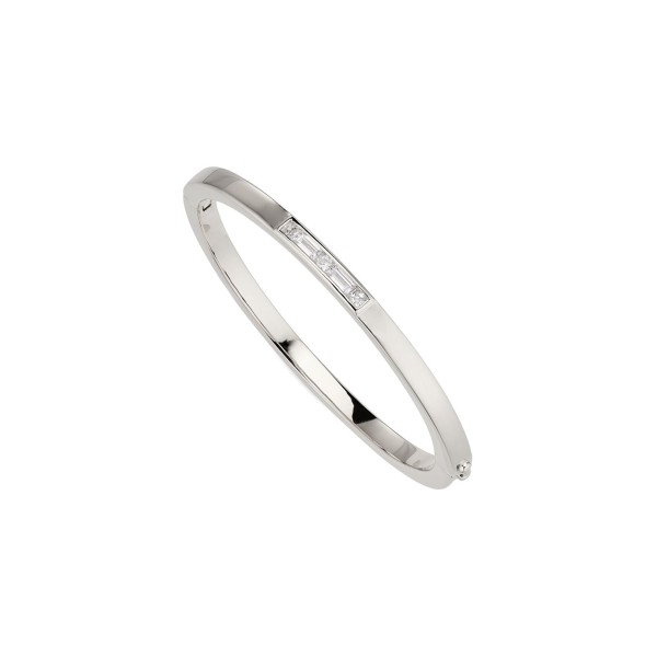 Channel Set Hinged Bracelet