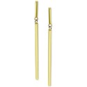 Polished Linear Drop Earrings