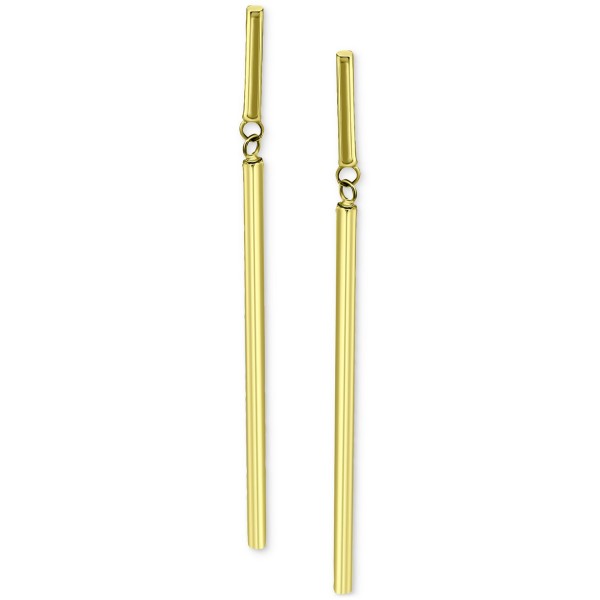 Polished Linear Drop Earrings