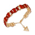 Gold-Tone Baguette Stone Bracelet