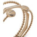 Gold-Tone 3-Pc. Set Mother of Pearl, Crystal & Bead Bangle Bracelets
