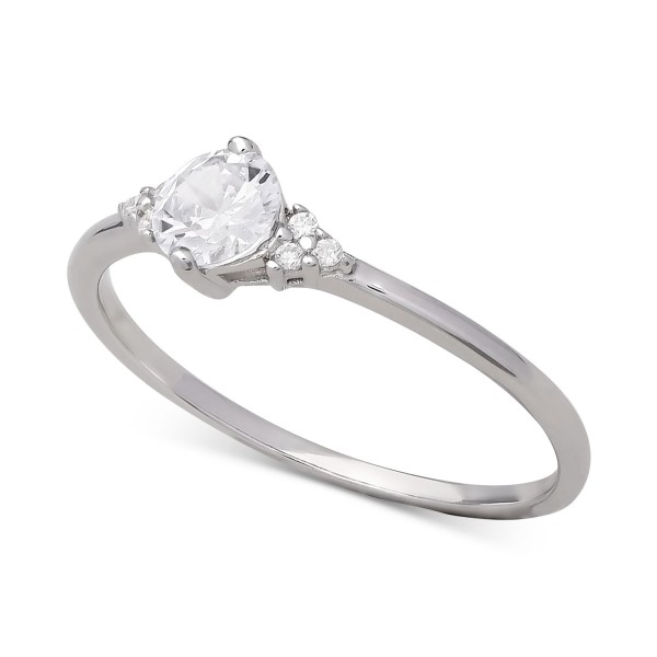 Cubic Zirconia Ring in Sterling Silver