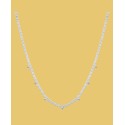 Cubic Zirconia Cuban Chain Necklace