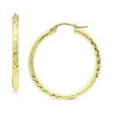 Small Hoop Earrings in 18k Gold-Plated Sterling Silver, 1
