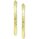 Small Hoop Earrings in 18k Gold-Plated Sterling Silver, 1