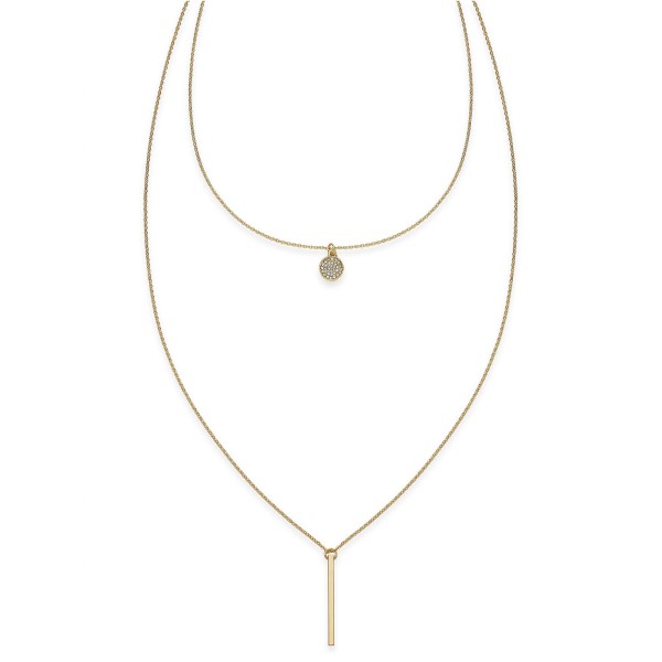 High-Low Layered Pendant Necklace