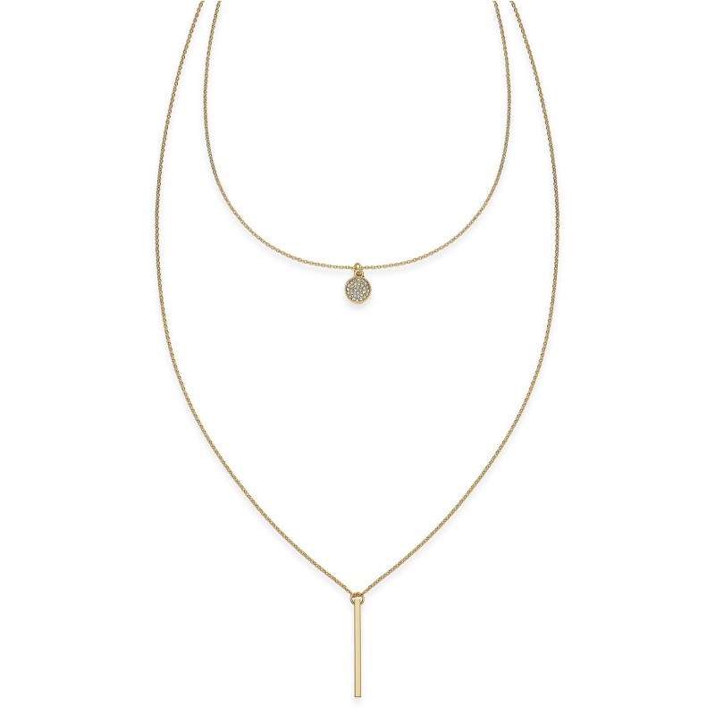 High-Low Layered Pendant Necklace