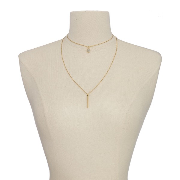 High-Low Layered Pendant Necklace