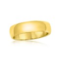 Stainless Steel Polished Ring - Gold Plated