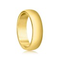 Stainless Steel Polished Ring - Gold Plated