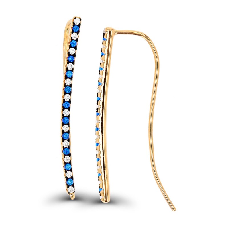 Fishhook Earrings in 14K Rose Gold Plated Sterling Silver