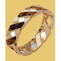 Gold-Tone Tortoise Oval Hinge Bracelet